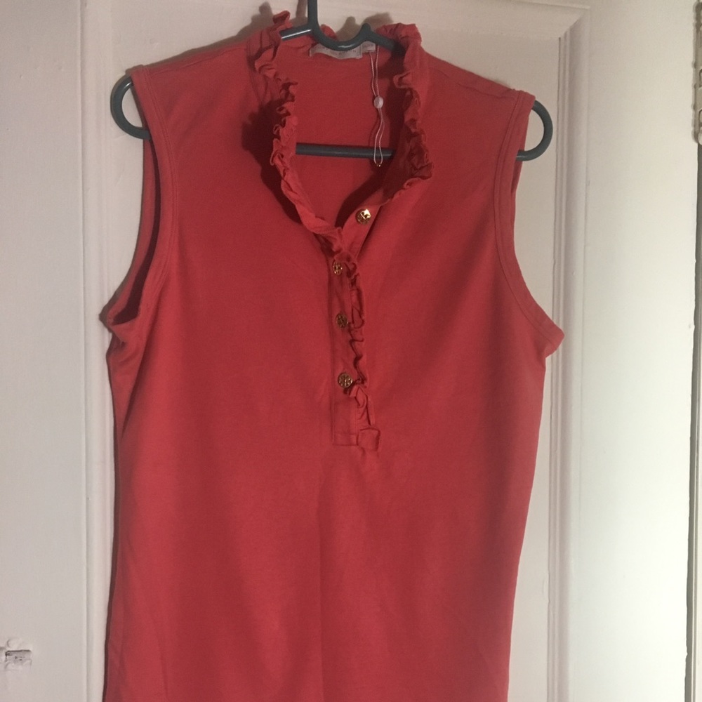 Sleeveless Tory Burch polo