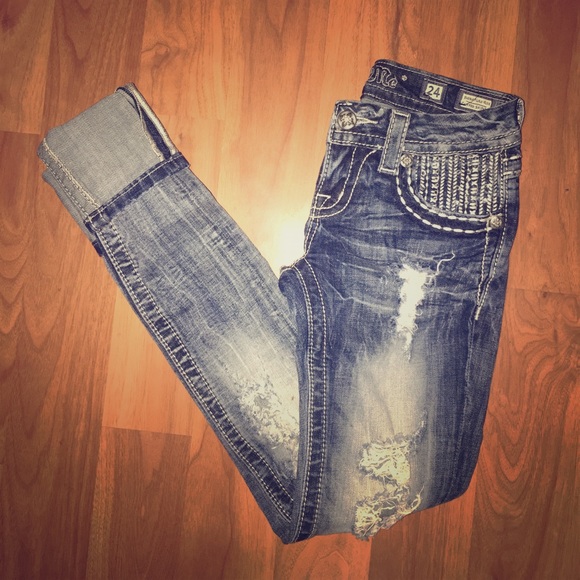 miss me cuffed skinny jeans