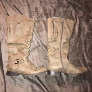 Tall grey boots size 9