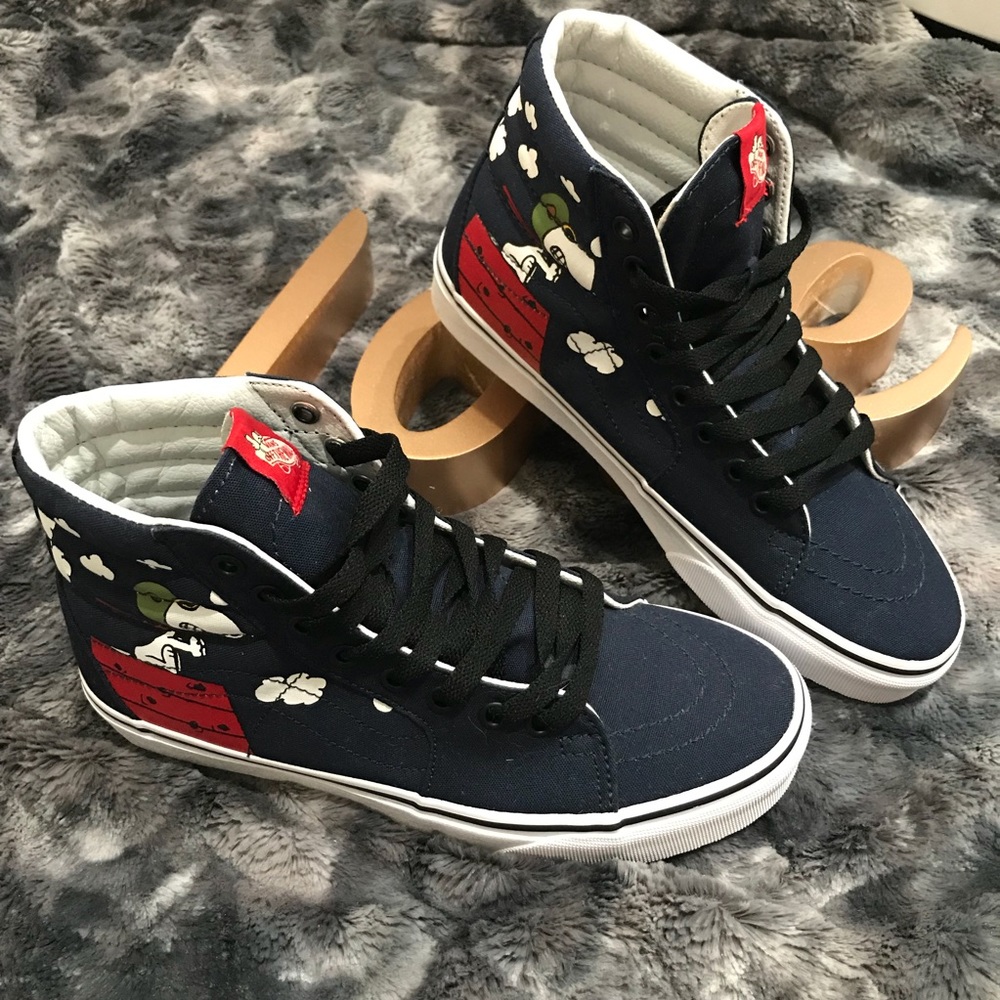 Vans Sk8 Hi Peanuts Flying Ace Skate Shoe