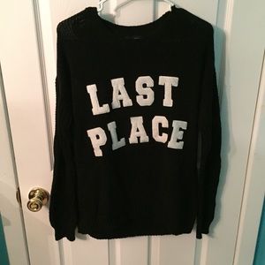 “Last Place” Sweater :)