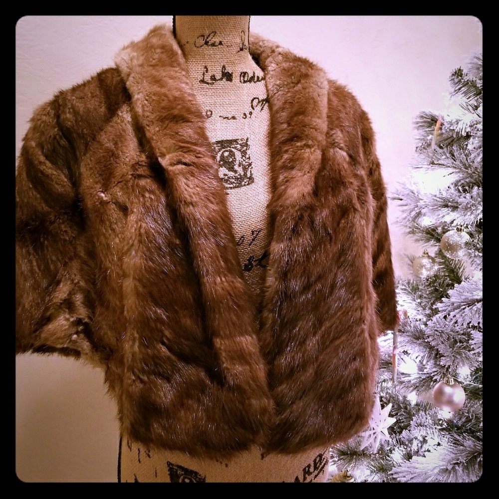 Vintage Mink Furr Cape