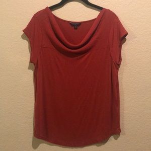 Banana Republic Mixed Media Cowl Top