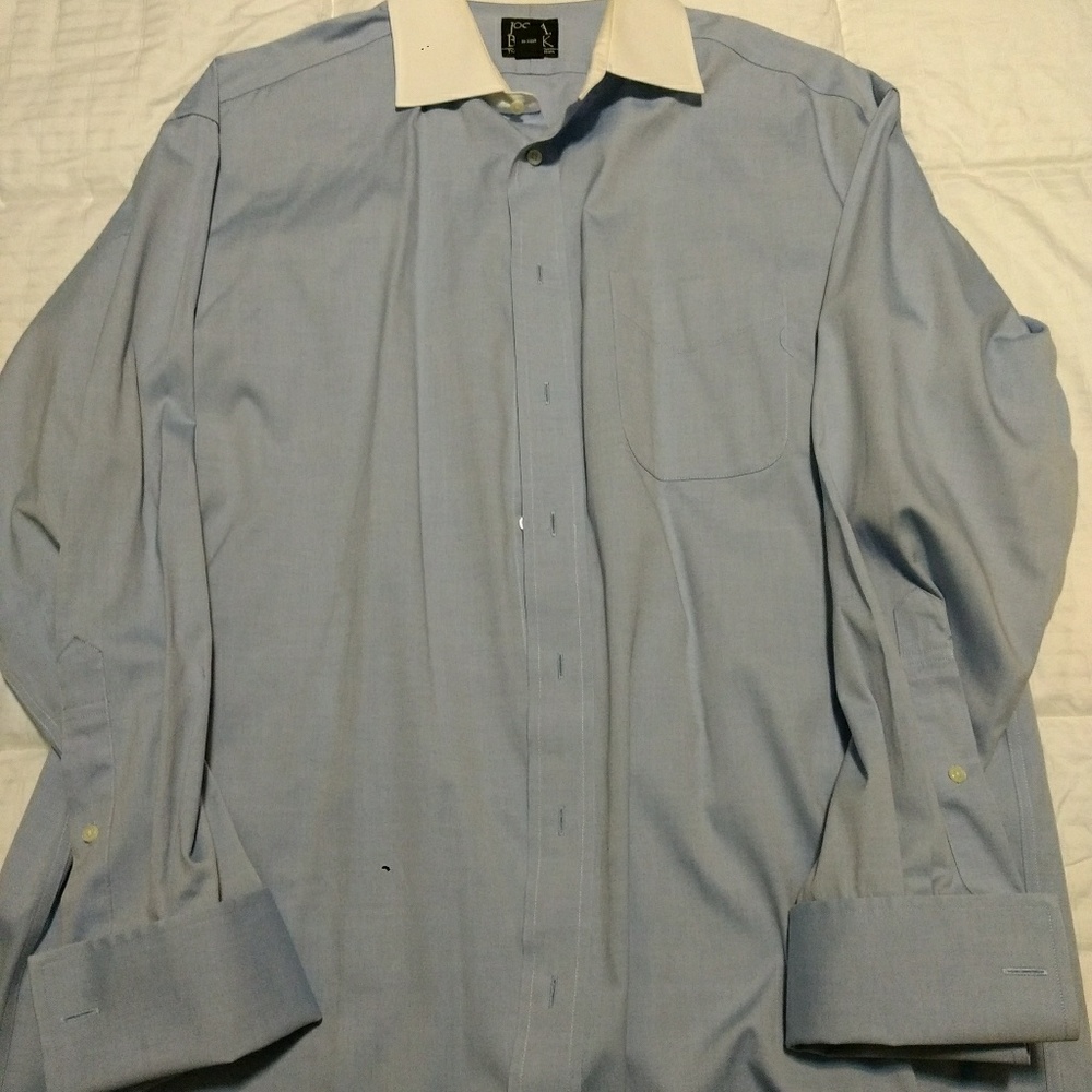 Jos. A Banks French Cuff Two Tone Dress Shirt