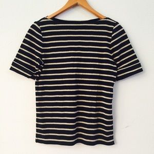 Black and Metallic Gold Top