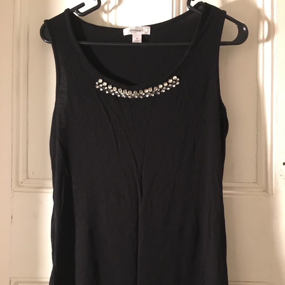 Black formal tank top