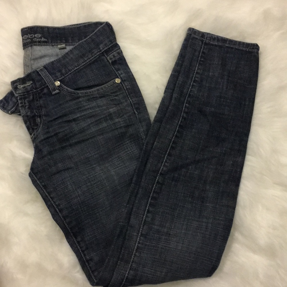 Dark Blue Denim Skinny Jeans
