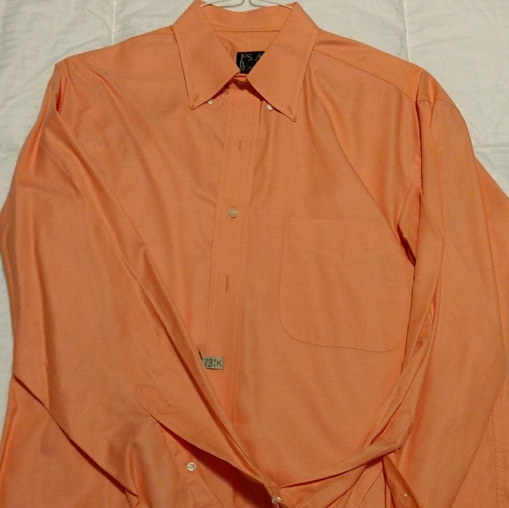 Jos. A Banks dress shirt - Orange - like new
