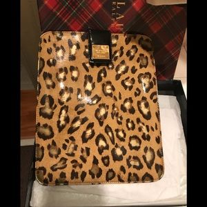 IPad sleeve- Ralph Lauren-leopard print