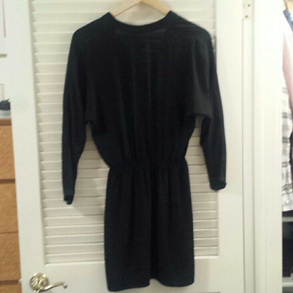 Eight Sixty black dress w gathered waist - Picture 5 of 7