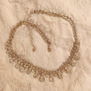 WORN ONCE | FAUX DIAMOND STATEMENT NECKLACE