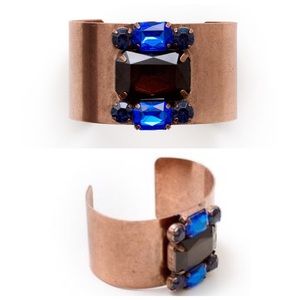 Jewelmint STORMY STONES open Cuff Crystal Bracelet