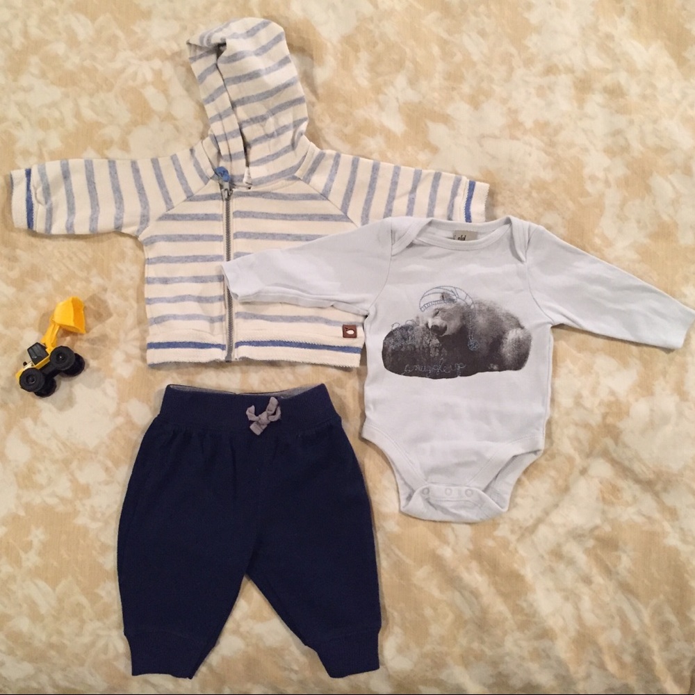 Hoodie, Pants, and Onesie, Oh My