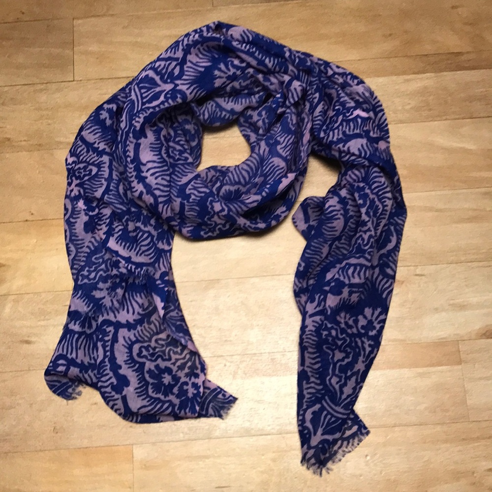 Juicy Couture Floral Wool Scarf