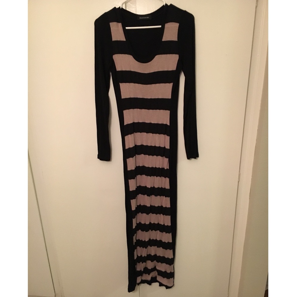 Fitted Cotton Long-sleeve Dress