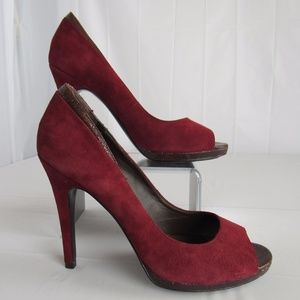 DIANE VON FURSTENBERG 8.5 9M Peep Toe Pumps Heels