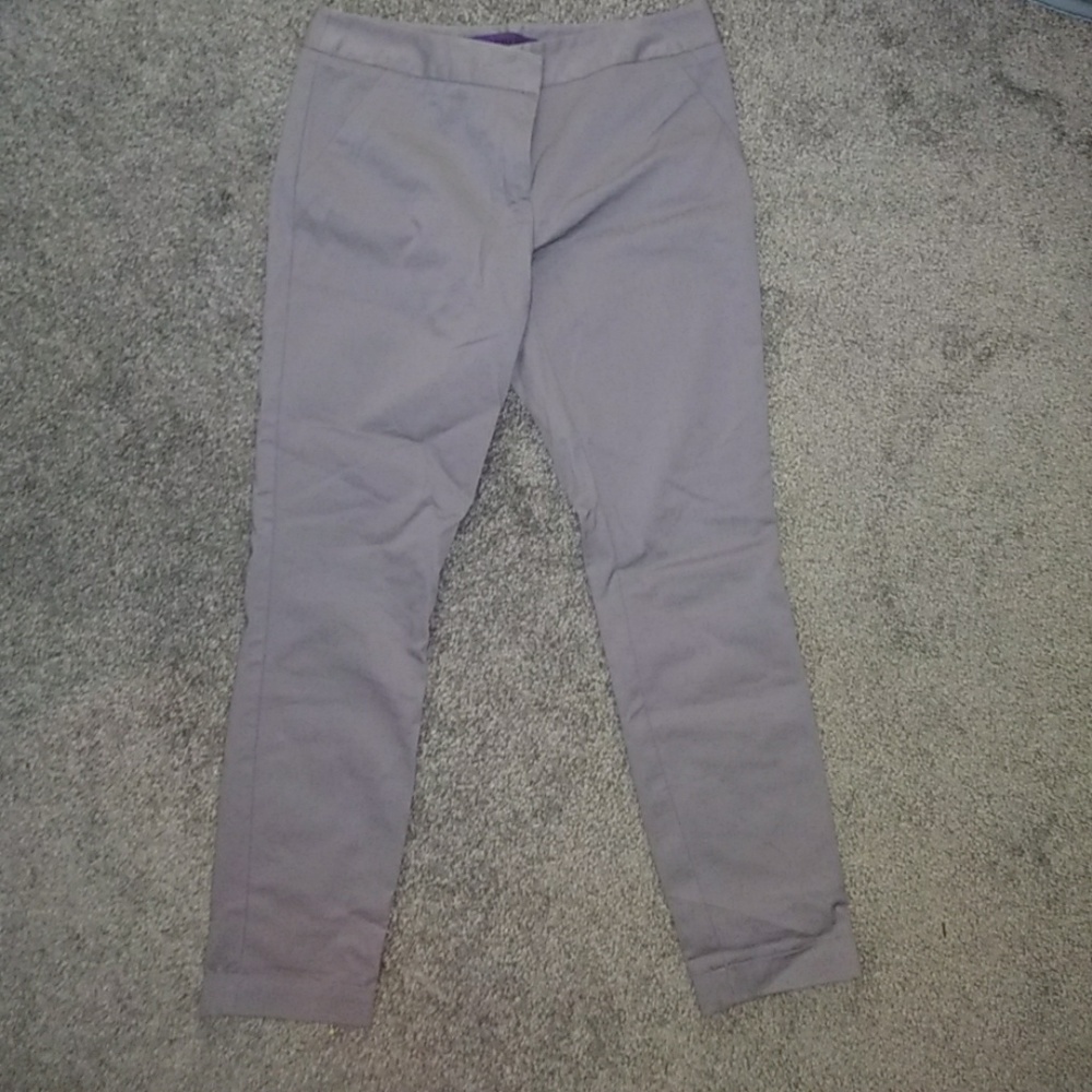 Gray capri pants