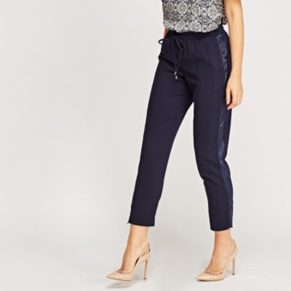 Sateen Trim Joggers/Trousers