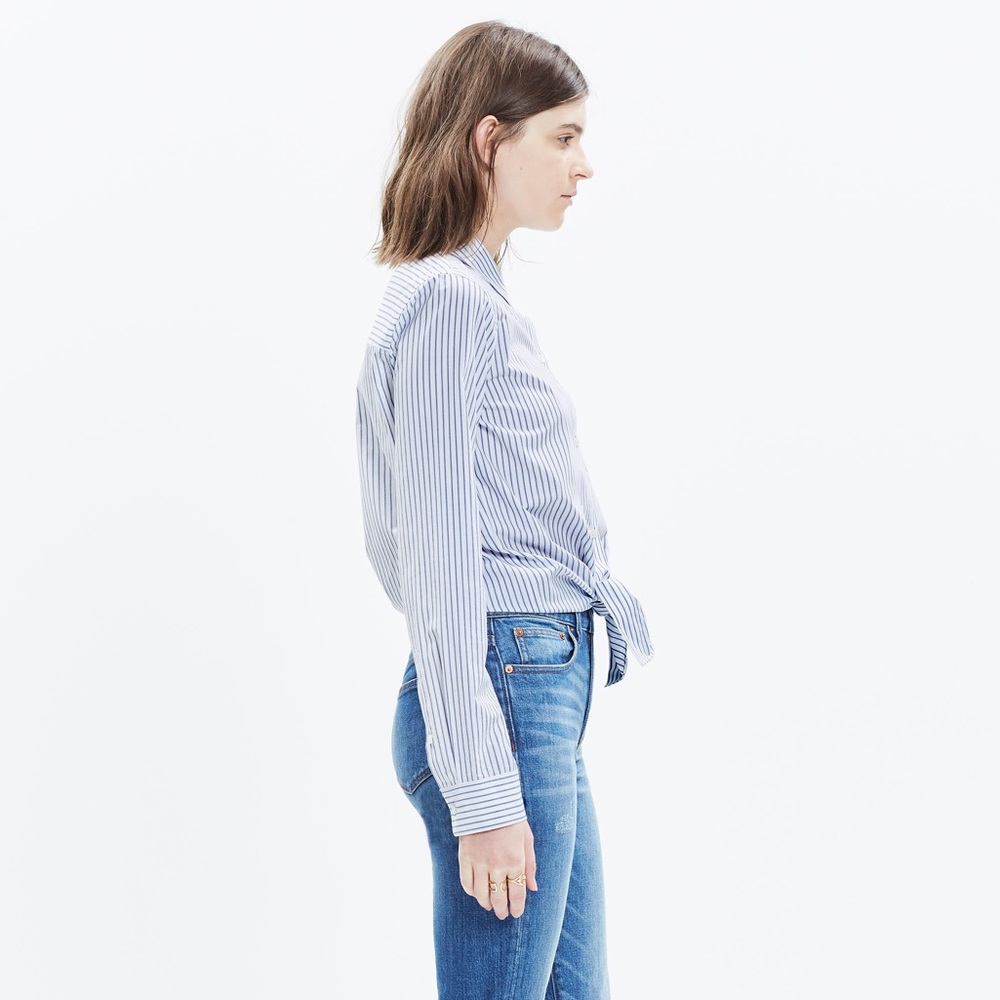 ❎SOLD❎ Madewell Tie-Front Button Down - Picture 3 of 8