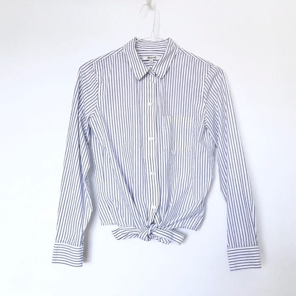 ❎SOLD❎ Madewell Tie-Front Button Down - Picture 6 of 8