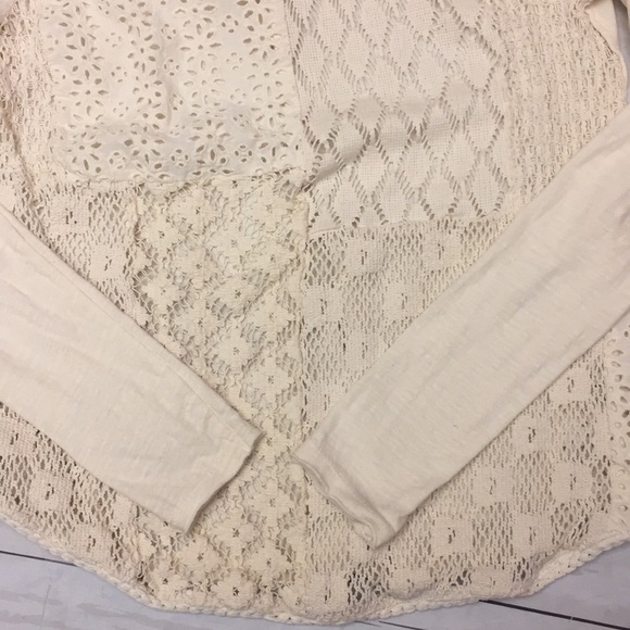 Free People Cream colored shirt. Size small - Picture 7 of 7