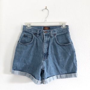 〰️ Faded Glory Blue Denim High Waisted Shorts