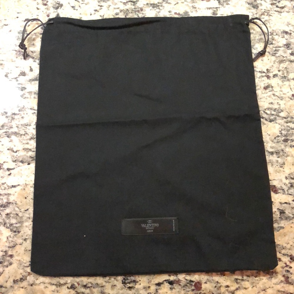 Black Valentino Designer Cloth Dust Bag 12” x 14”