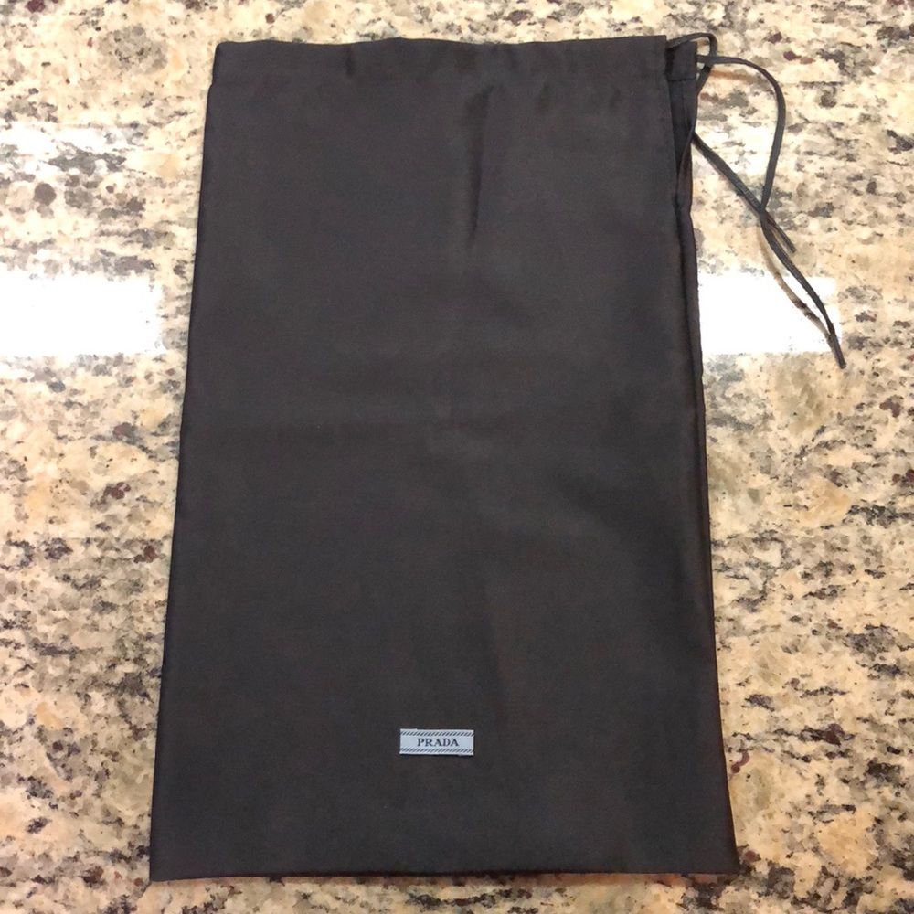 Prada Black Designer Cloth Dust Bag 14” x 9”