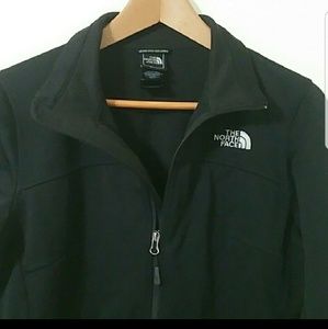 North face black zip up jacket