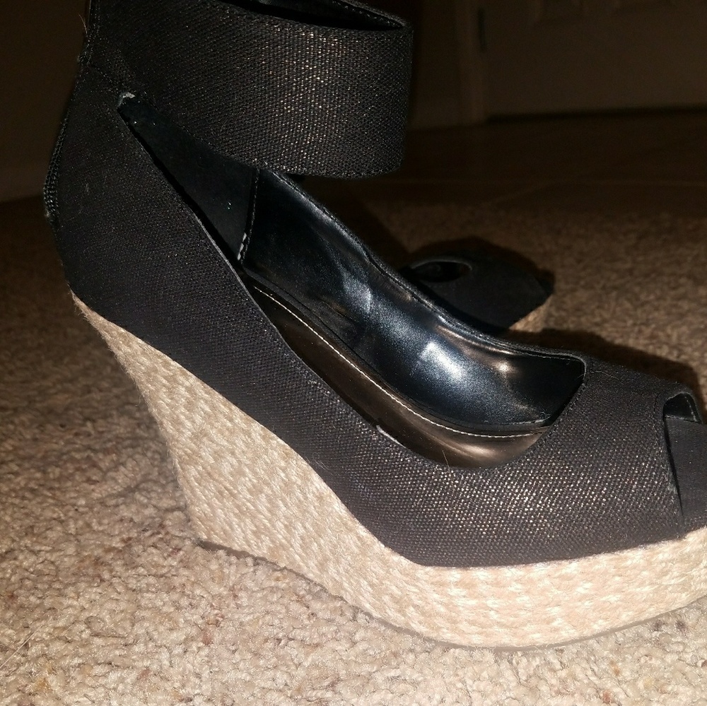Jennifer Lopez Ankle Strap Wedge