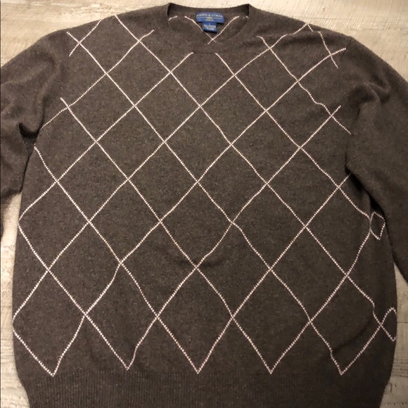 Joseph and Lyman Cashmere Argyle Size Lg. - Picture 3 of 4