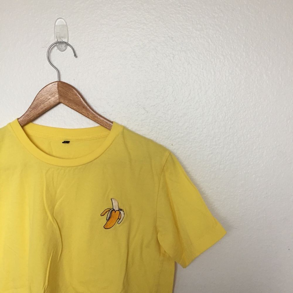 SOLD//Yellow banana t shirt