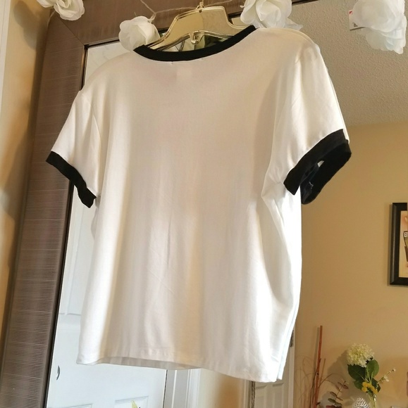 Off White Coffee Statement T-Shirt Medium - Picture 3 of 3