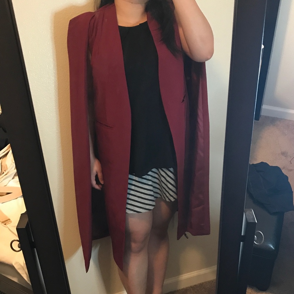 Long Coat Cape Cardigan