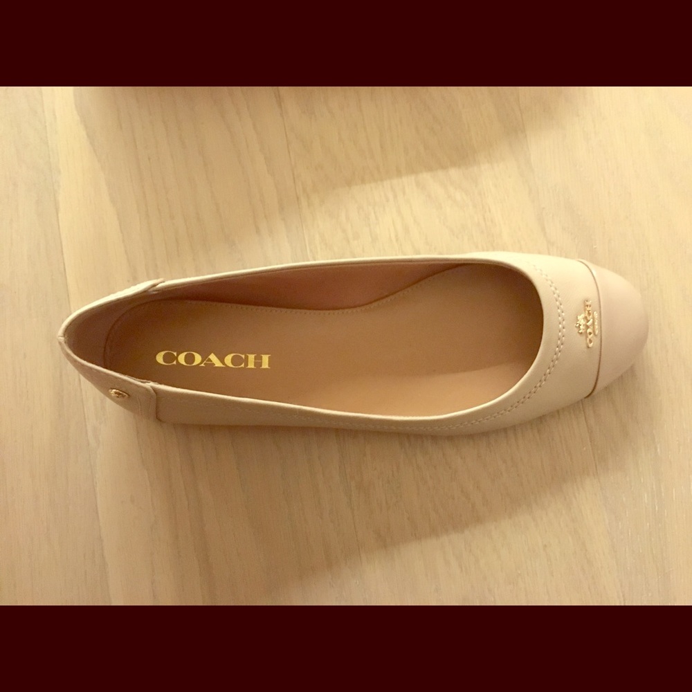 Coach nude flats