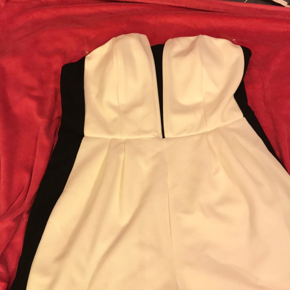 Black and white romper