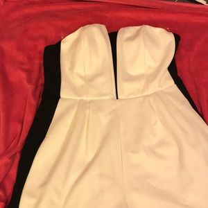 Black and white romper