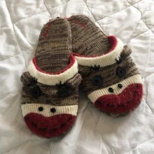 Sock Monkey Slippers