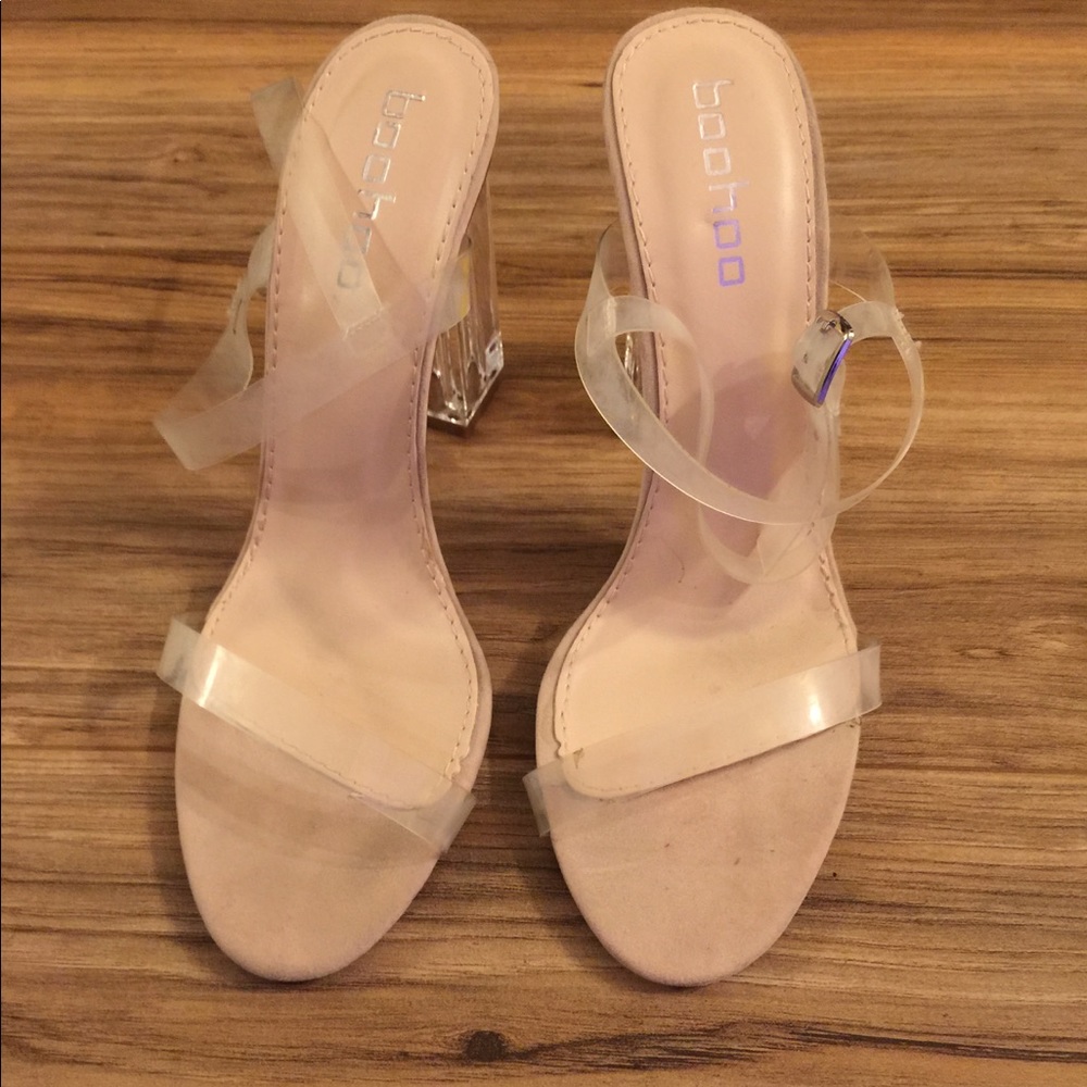 High heel glass Sandals