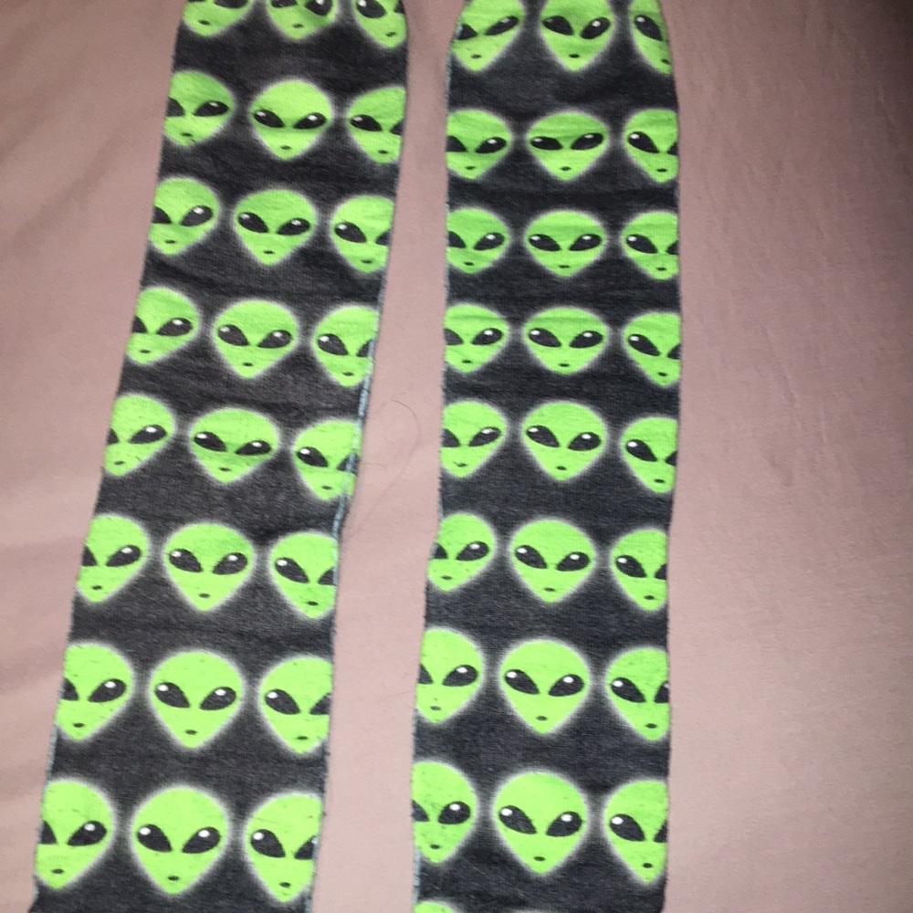 Alien Knee High Socks