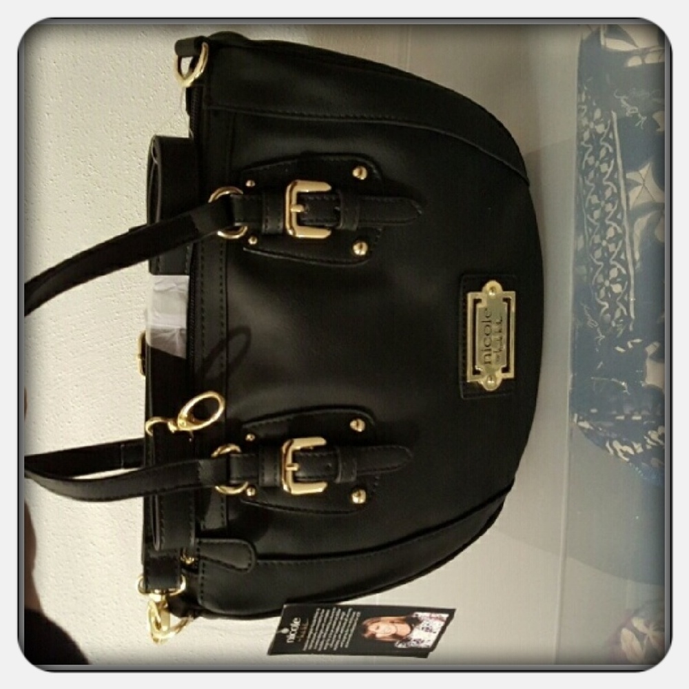 NWT Black Nicole Miller Purse - Picture 4 of 4