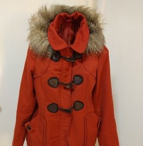 ModCloth Harvest Fest Coat in Vermillion