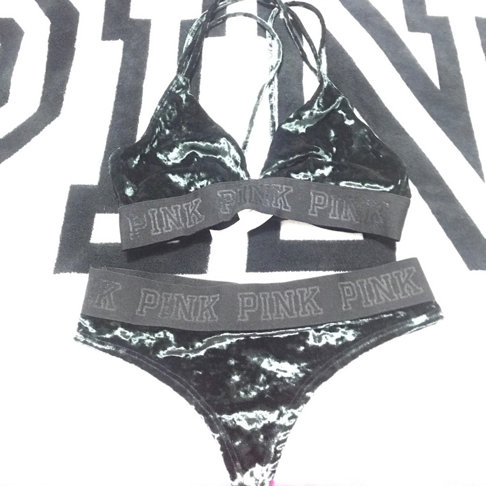 Black Velvet Bra & Panty (JUST PANTY)