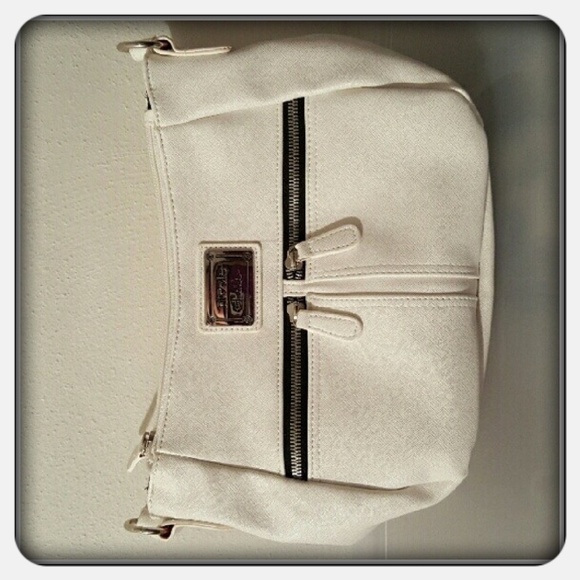 NWOT White Nicole Miller Crossbody Bag - Picture 2 of 5