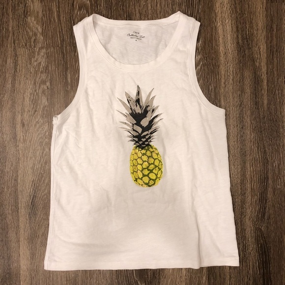 J. Crew Tops - J.Crew Pineapple tank