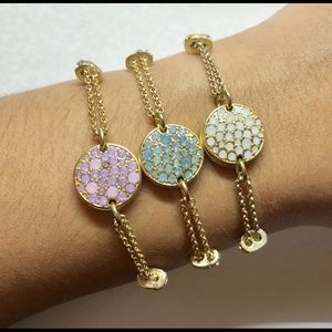 NEW 1-BaubleBar Pave Disc Bracelet YOU PICK COLOR!