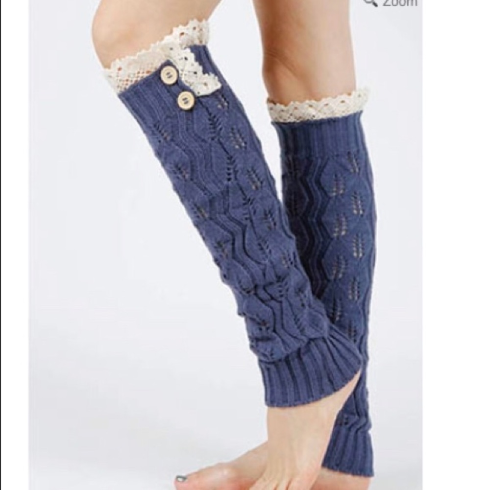 Knit Lace Leg Warmers