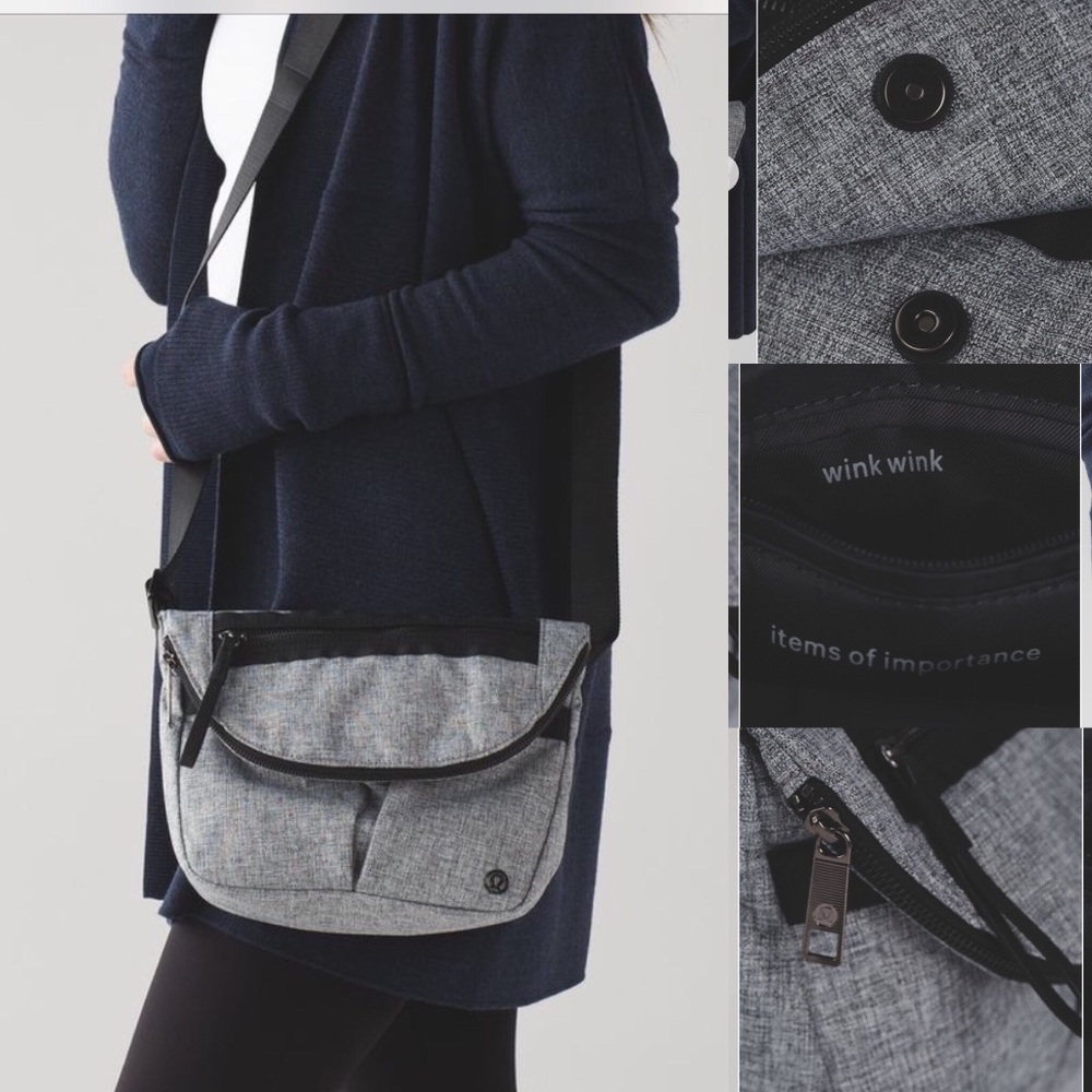 🎁 NWT Lululemon Festival Bag Heathered / Grey - Picture 3 of 4