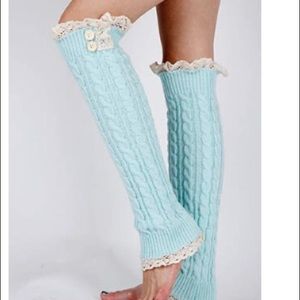 Knit Lace Leg Warmers