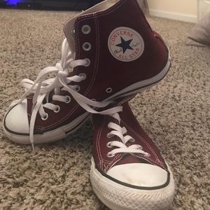 Burgundy Converse